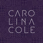purple square background with caro lina cole superimposed