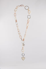 WHITE CHAIN of PEARLS Necklace