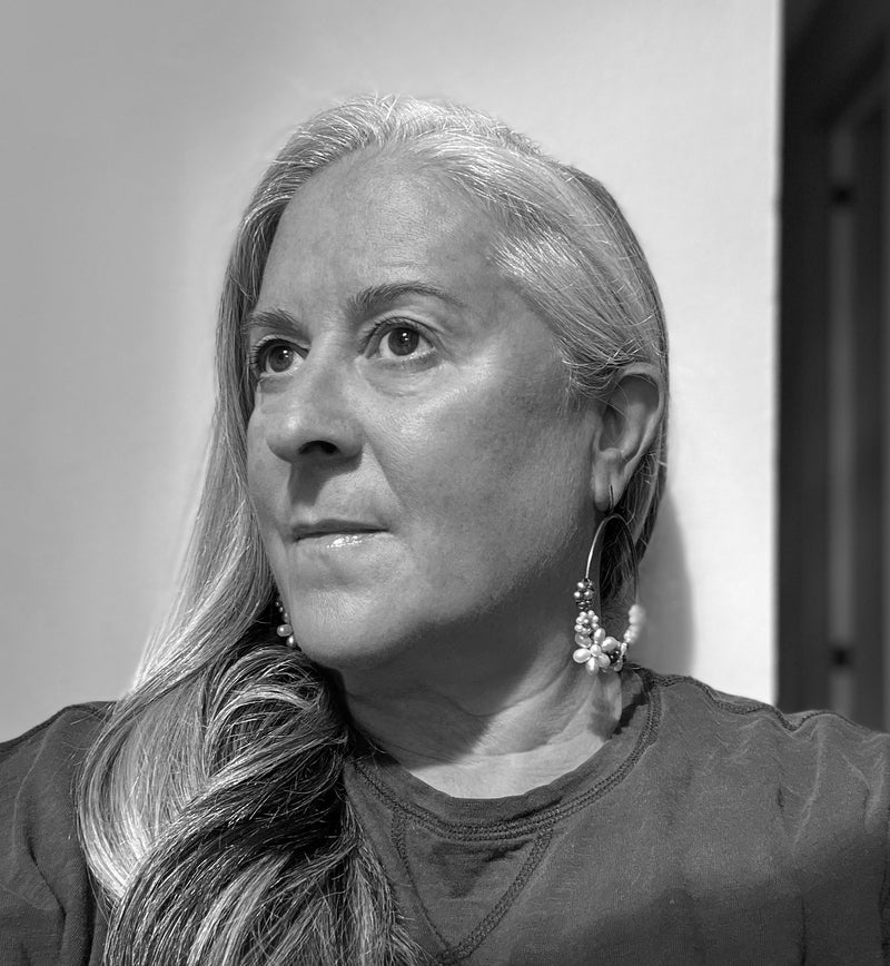 black and white portrait of Carolina Cole