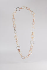 WHITE CHAIN of PEARLS Necklace