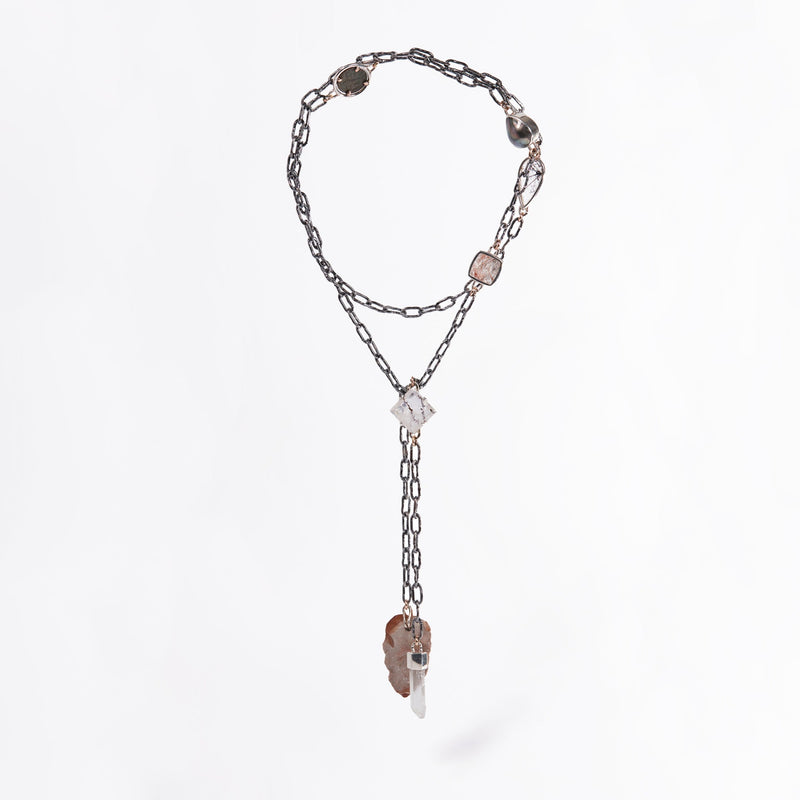 TIME CAPSULE Lariat Necklace